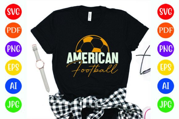 American Football Design Graphics & T-Shirt Designs