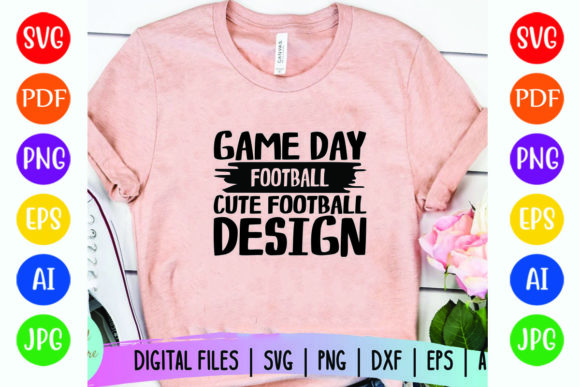 Cute Football Graphics for T-Shirt Designs