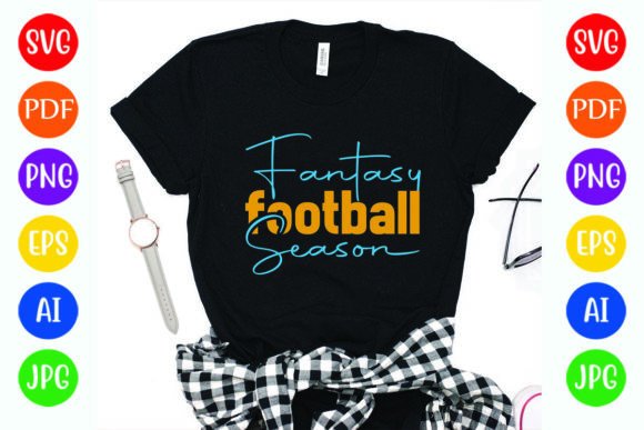 Fantasy Football Season Graphics for T-Shirt Designs