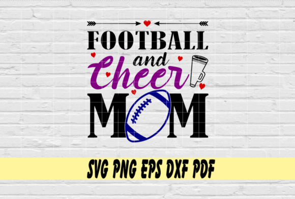 Football and Cheer Mom Tee Shirt Design: Graphics for Crafts