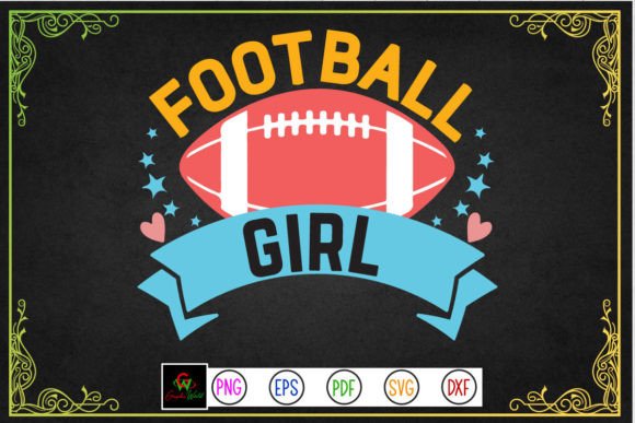 Football Girl T Shirt: Graphics for Crafts