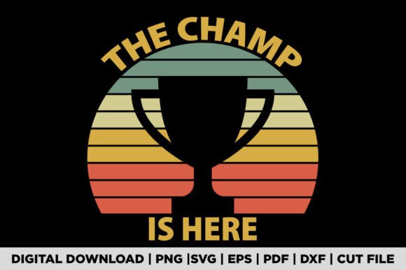Retro Champ Fantasy Football Graphics & T-Shirt Designs