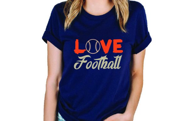 Review: Love Football Typography Graphics for T-Shirt Designs