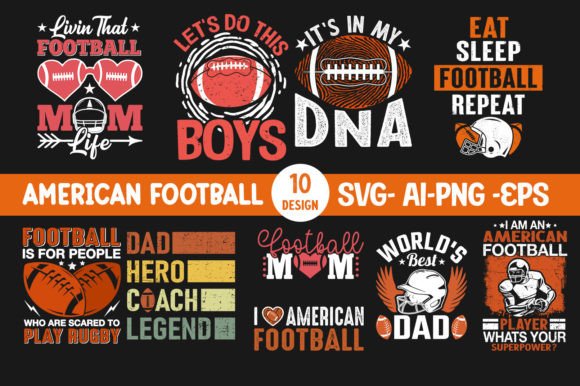 Rugby Football Graphics for Crafts