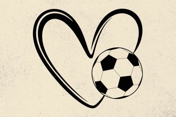 Soccer Heart SVG: Graphics for Crafts & Web